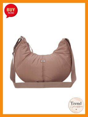 Lightweight Quilted Nylon Crossbody Sling Bag Adjustable Strap Women's Purse